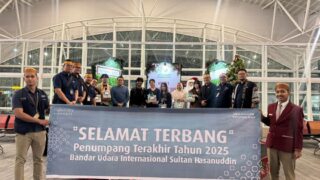 Sambut 2026, Bandara Sultan Hasanuddin Gelar Pelepasan dan Penyambutan Penumpang